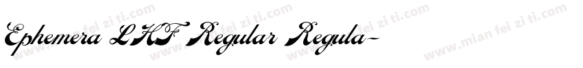 Ephemera LHF Regular Regula字体转换